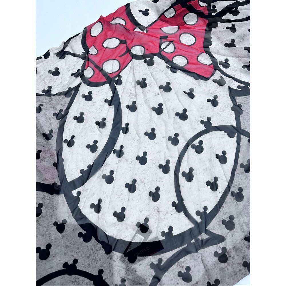 Disney x Satya Paul NWT Minnie Mouse Georgette Saree Wrap Scarf Rare Collectible - Picture 15 of 16